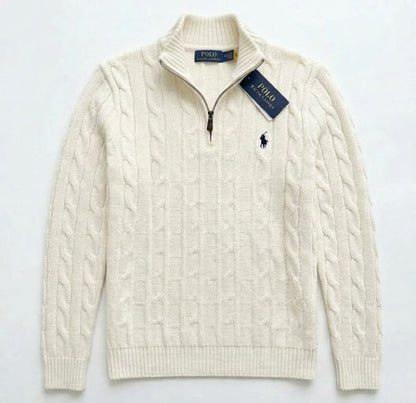 Quarter-Zip Strickpullover