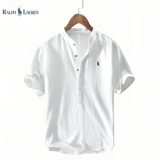 Leinen-Henley-Shirt für Herren – Zeitlose Eleganz & Maximaler Komfort