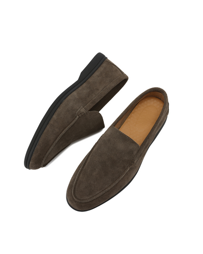 Premium Wildleder-Loafer – Schwarze Sohlen
