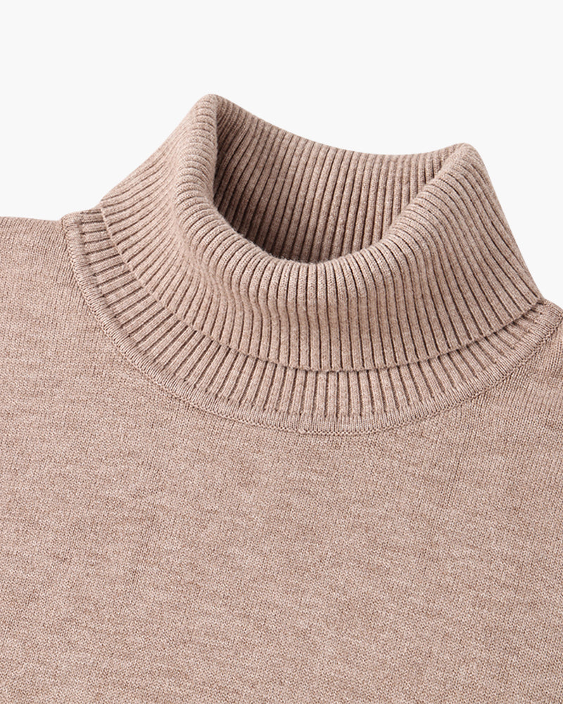 JANGSAN Rollkragenpullover aus Merinowolle